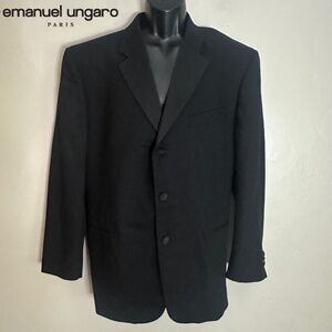 Emanuel Ungaro Tuxedo Jacket 44R Gently worn 100% wool 3 button Ventless